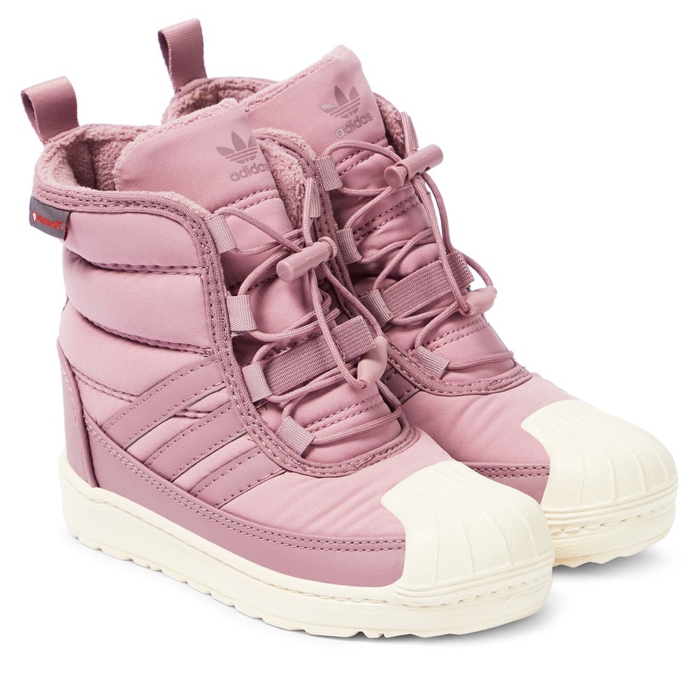 Adidas Mauve and Gold Insulated Boots